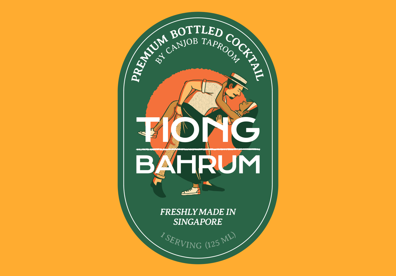 Canjob Taproom - Tiong Bahrum Bottled Cocktail Label